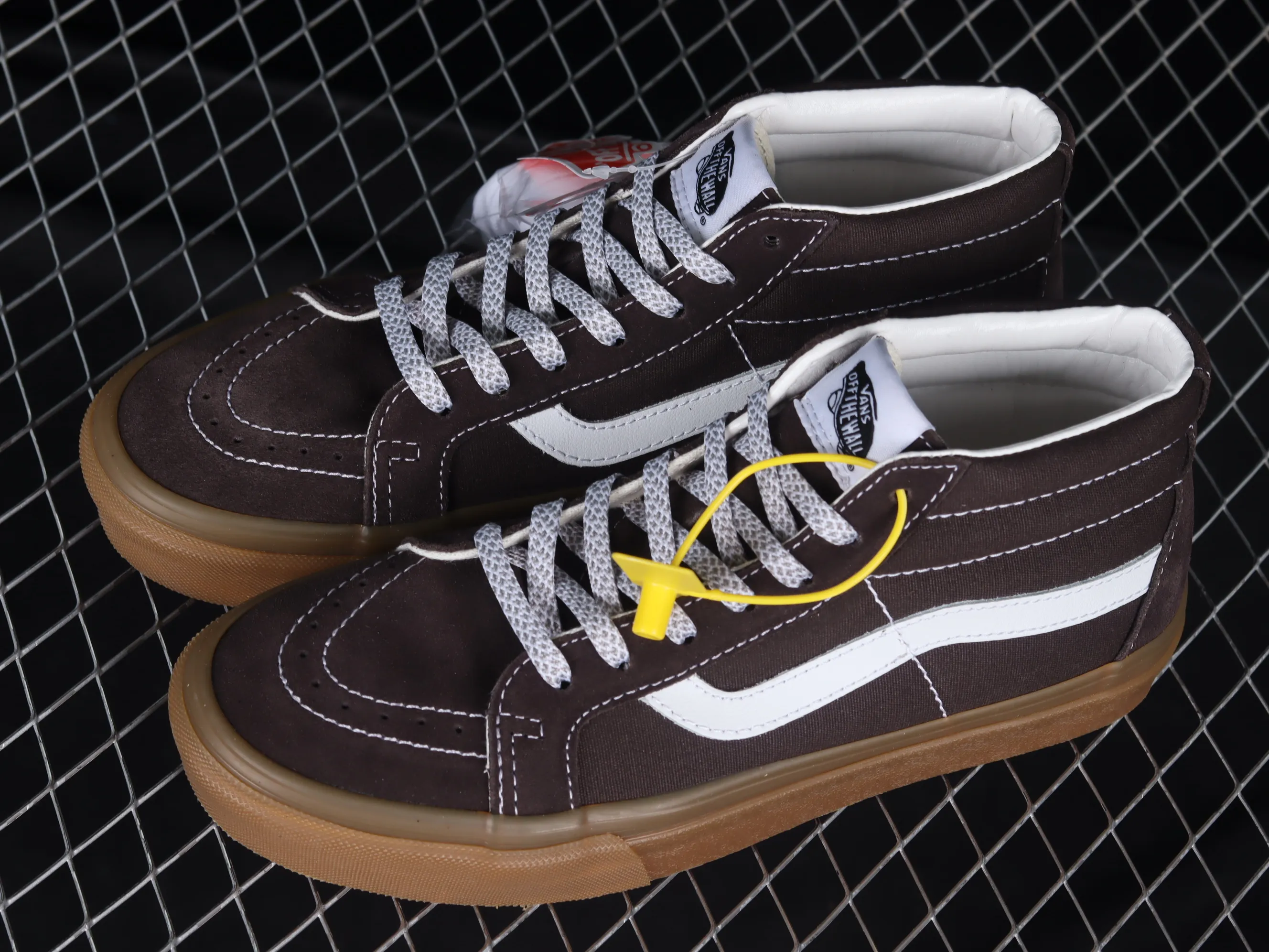All categories Vans Vans series Vans Mid Vans China Vans SK8-Mid brown rubber retro mid-top professional skateboard shoes VN0A391FCHC